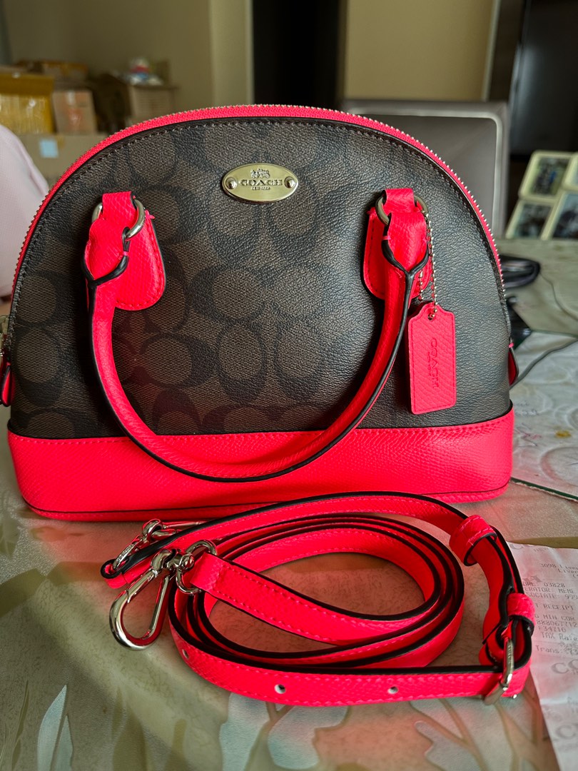 Coach neon top bag