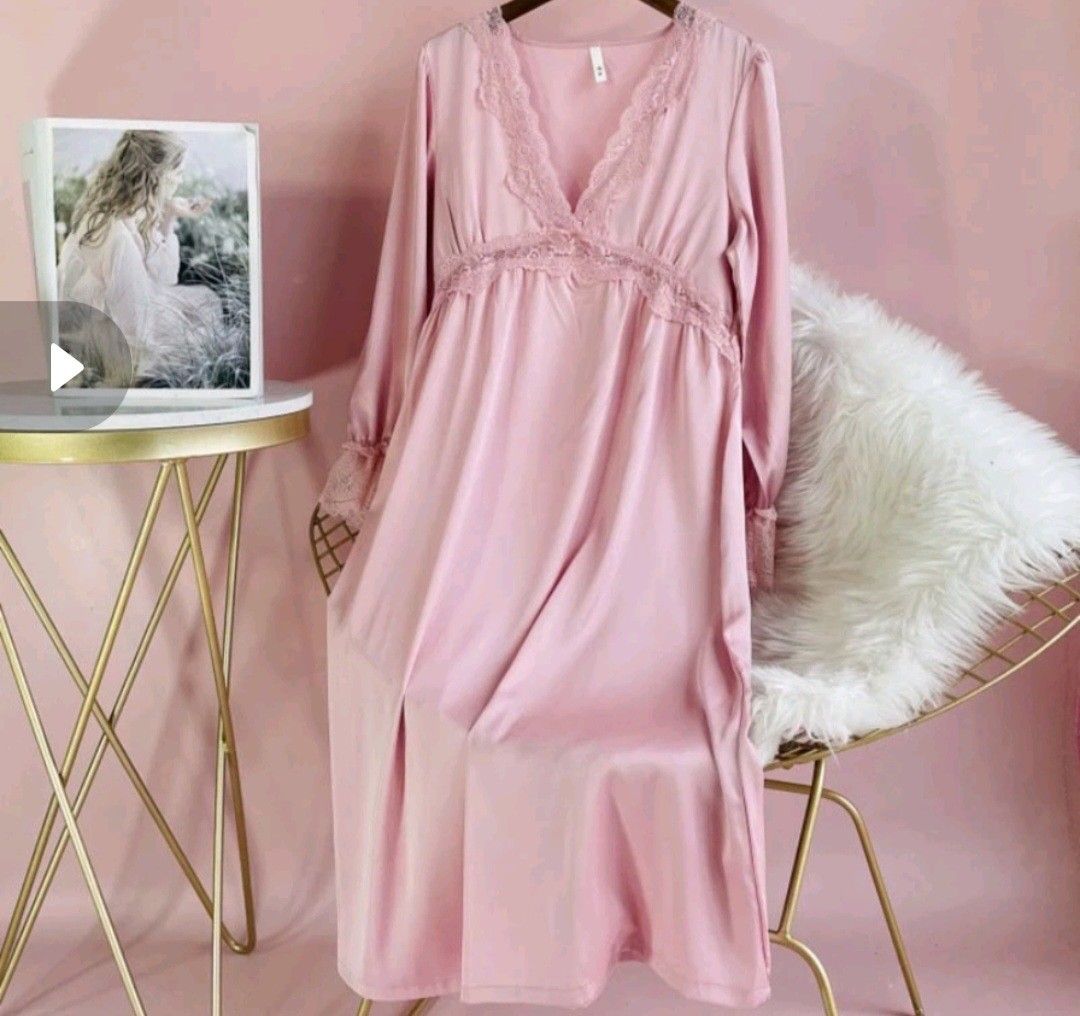 New w tag SIZE S Sleepwear long sleeve dress like lingerie la senza vs loungewear night Victoria secret Women s Fashion New Undergarments Loungewear on Carousell