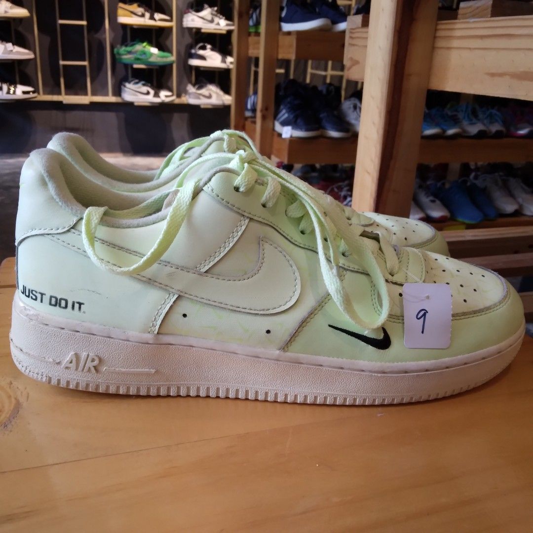 Nike air force 1 just do it mens green online