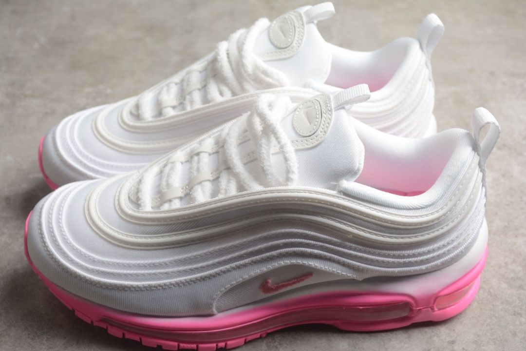 Hot pink and white air max 97 cheap