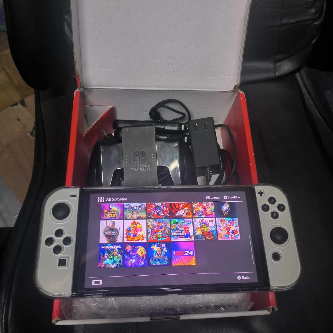 nintendo switch oled 512gb JB for sale or for swap, Video Gaming, Video ...
