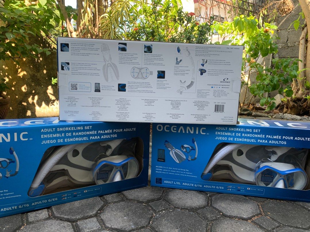 Oceanic Snorkeling Kit (Category: Water Sports) located in San Juan, La Union. Submitted by jackk00 (Listing ID 1268855004, Image 2). Description: Never Used. Never opened. 2x Adult L/XL 1x Adult S/MD 4k/each. slightly negotiable 10k all in. .
