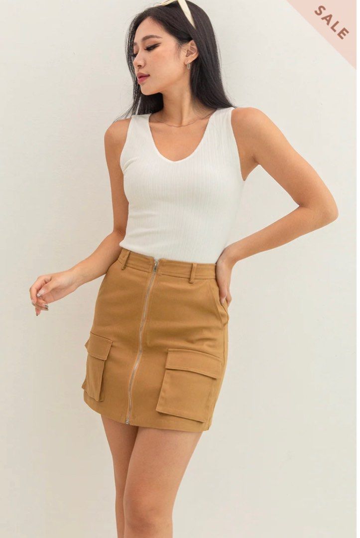Utility skirt orange cheap