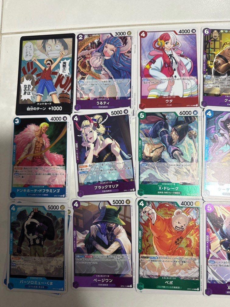 One piece op01 cards, Hobbies & Toys, Toys & Games on Carousell