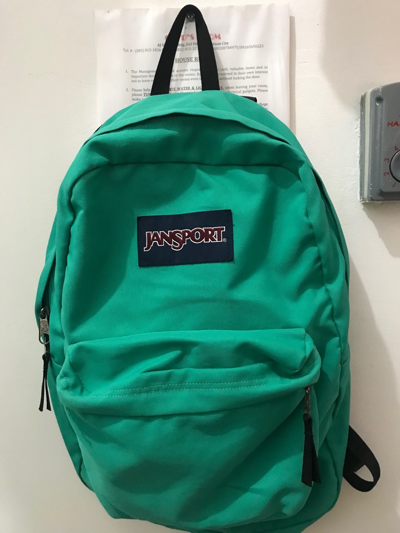 Original Jansport Forest Green Men s Fashion Bags Backpacks