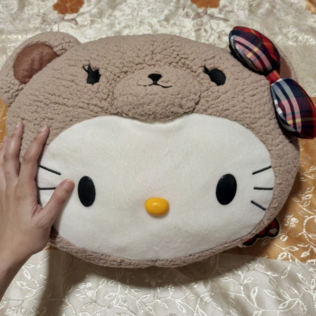 Hello kitty head pillow hotsell