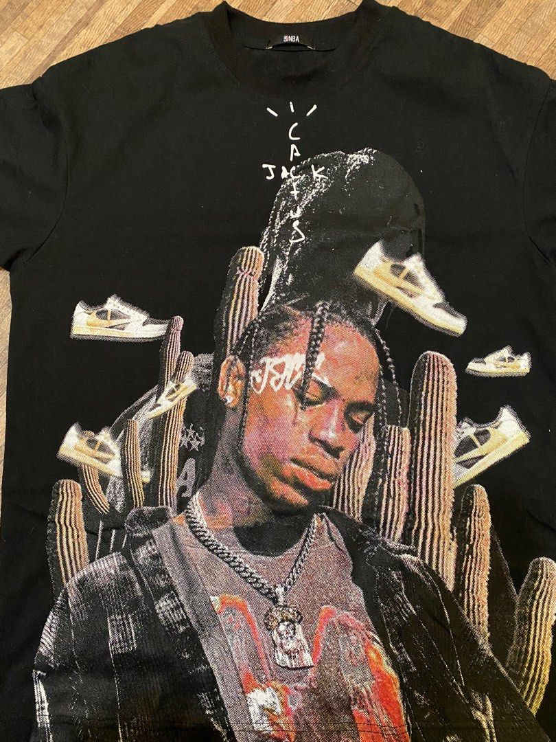 travis scott khaki tee