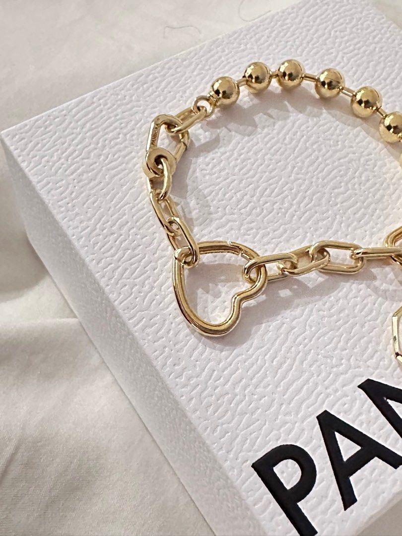 Pandora ME Metal Bead & Link Chain Necklace