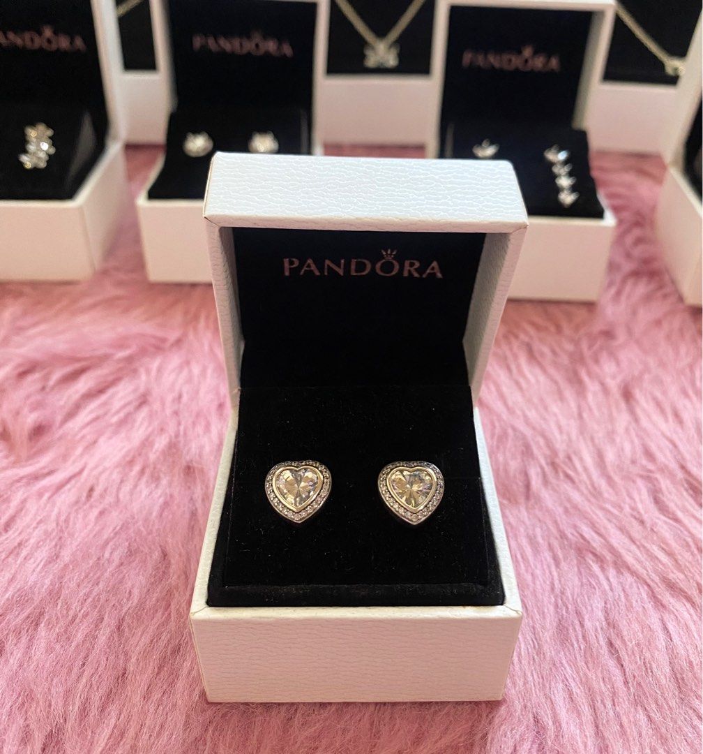 Pandora sparkling love earrings hotsell