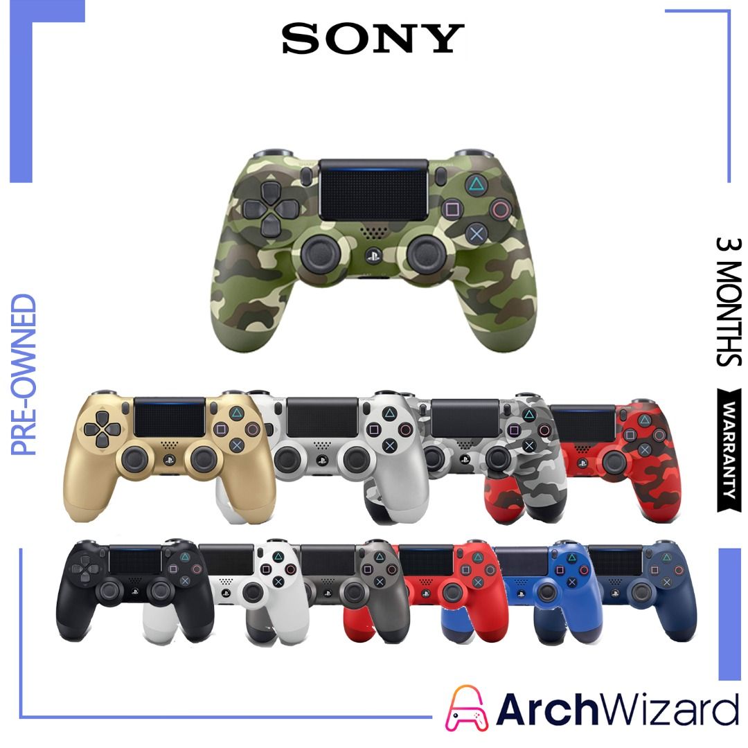 PlayStation 4 DualShock Controller Authentic & Original - PS4 Console  DUALSHOCK 4 无线控制器 🍭 PS4 PlayStation 4 Accessory - ArchWizard