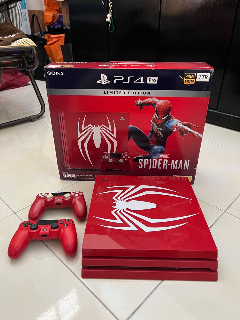 Playstation 4 Spiderman Limited Edition 1TB, Video Gaming, Video Game