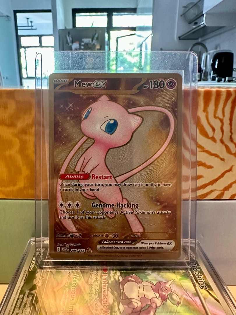 Metal Gold Mew Promo! From the new Pokemon 151 Premium Collection Box!  #pokemon151 #mew #metal #firstlook #new #pokemon #pokémon…