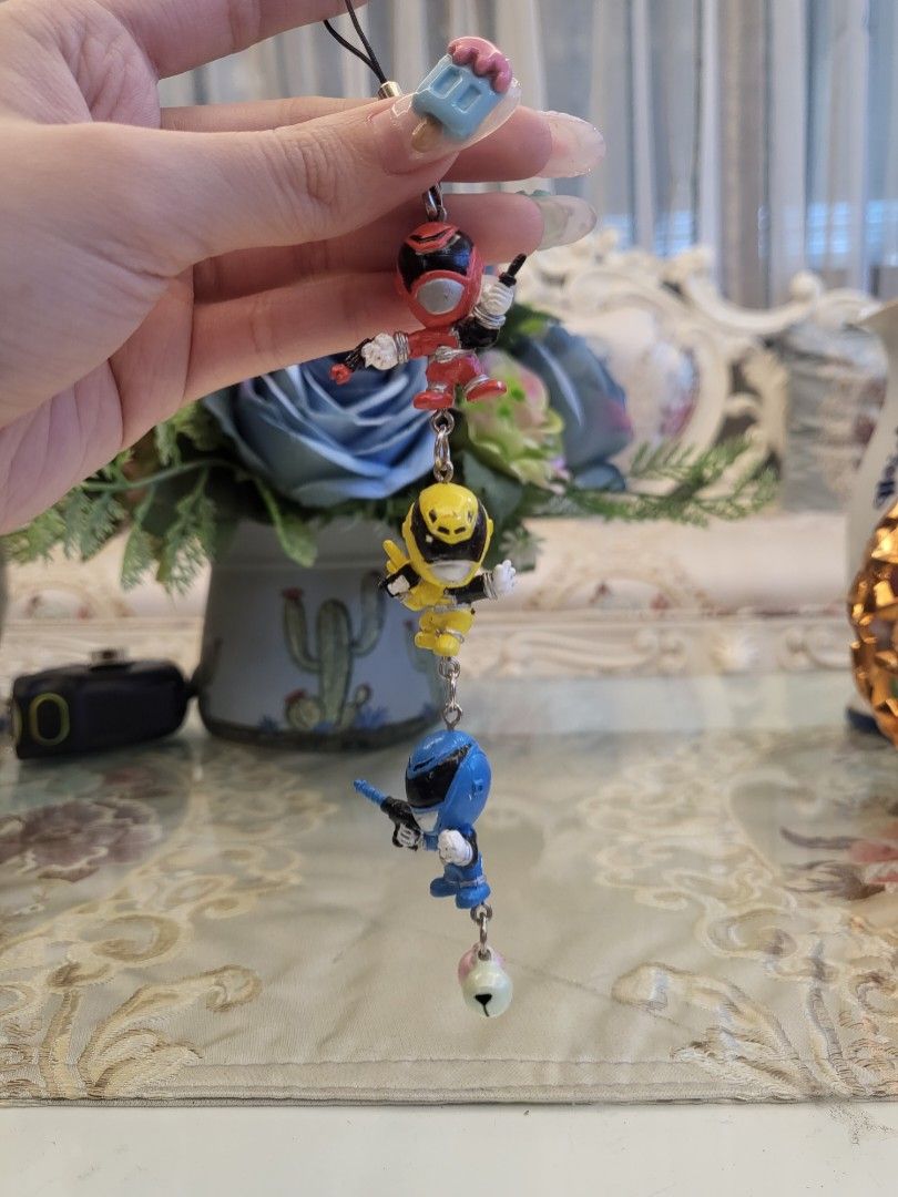 Power Rangers Trio Keychain, Hobbies & Toys, Toys & Games on Carousell