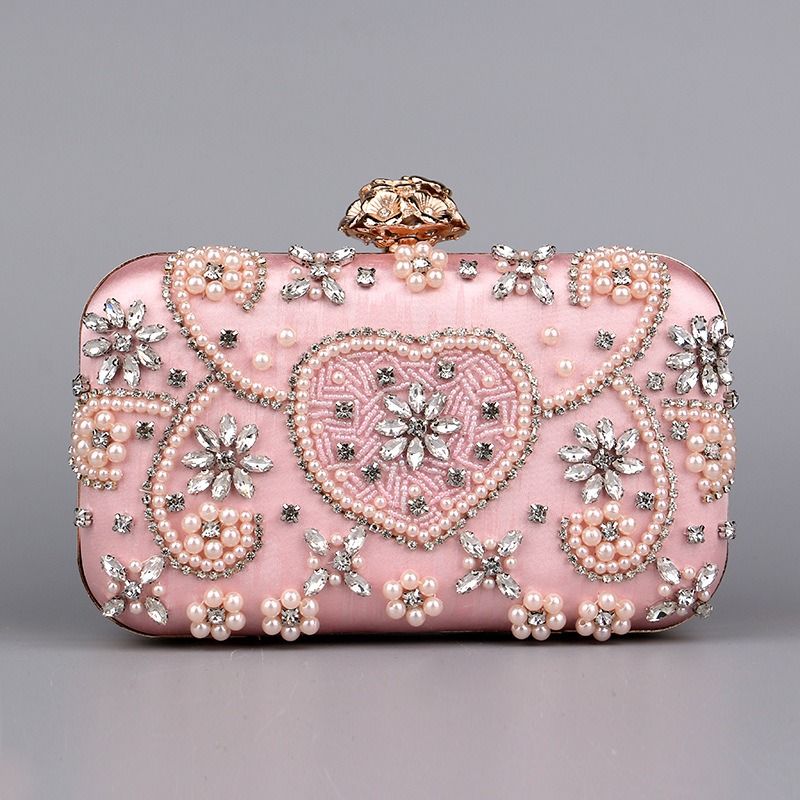 Pink evening bags clutches online