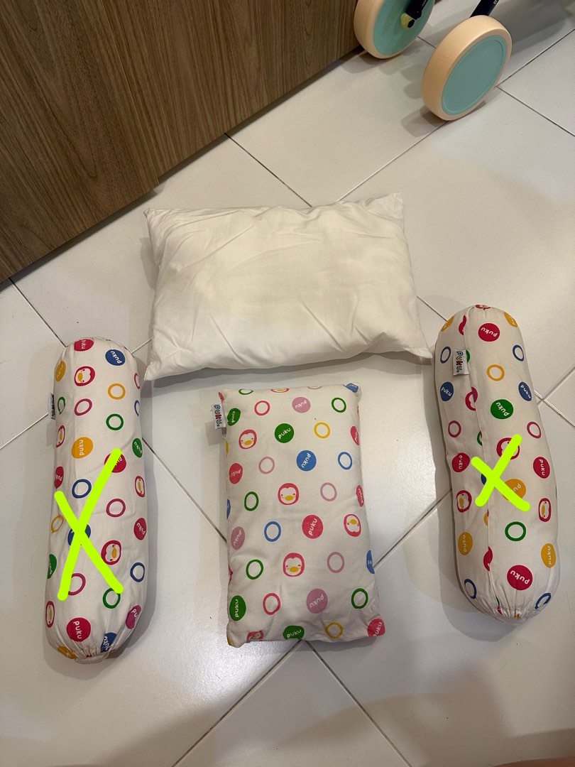 Puku baby pillow bolster set