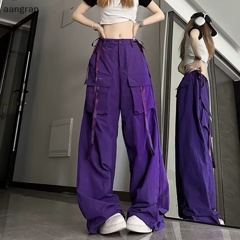 Purple cargo hotsell pants womens