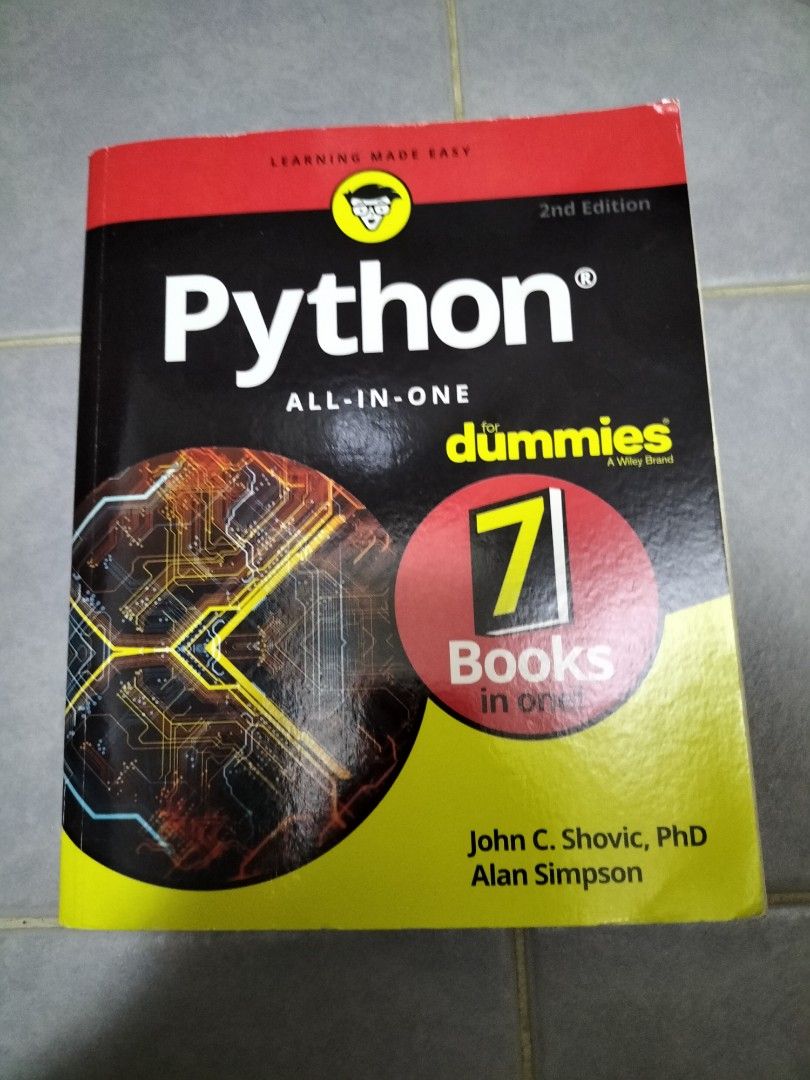 Python programming book, Hobbies & Toys, Books & Magazines, Textbooks ...