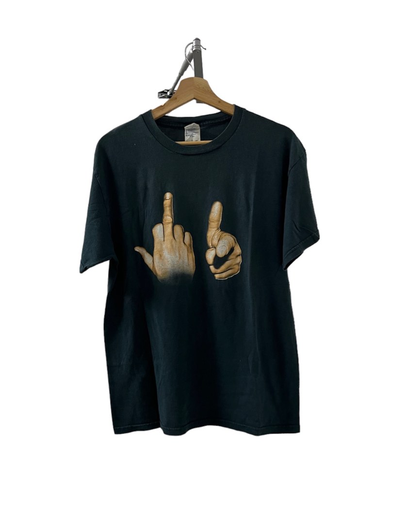 E3shopFUCK YOU HAND SIGN ASAP Rocky着用 Tシャツ