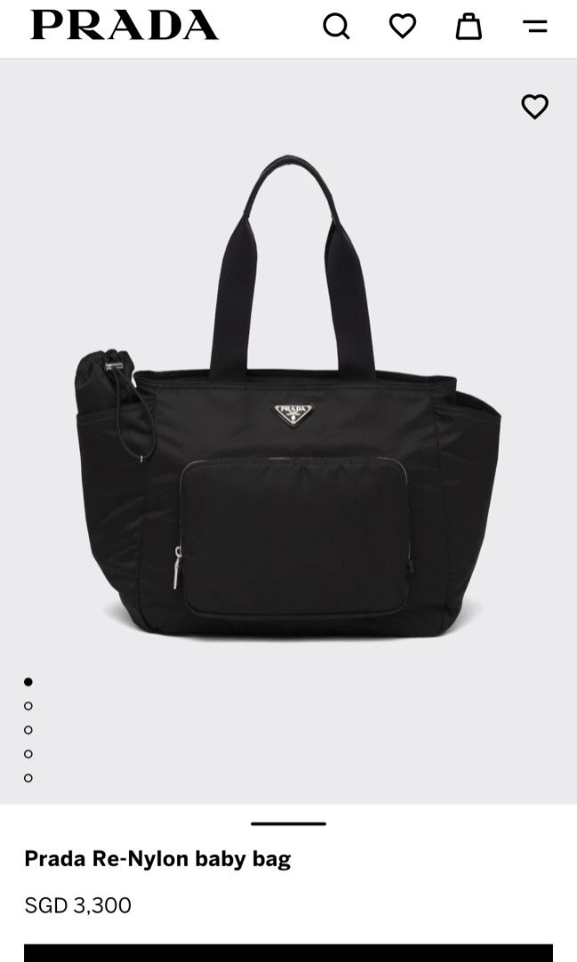 Prada vela discount nylon baby bag