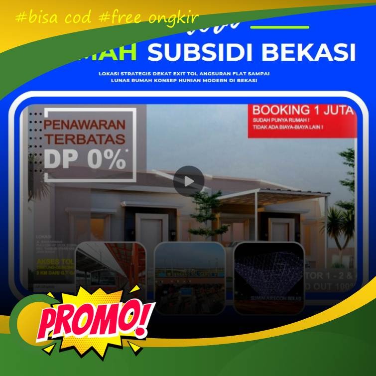 RUMAH SUBSIDI JAKARTA PUSAT DEKAT KE BEKASI, Properti, Dijual di Carousell