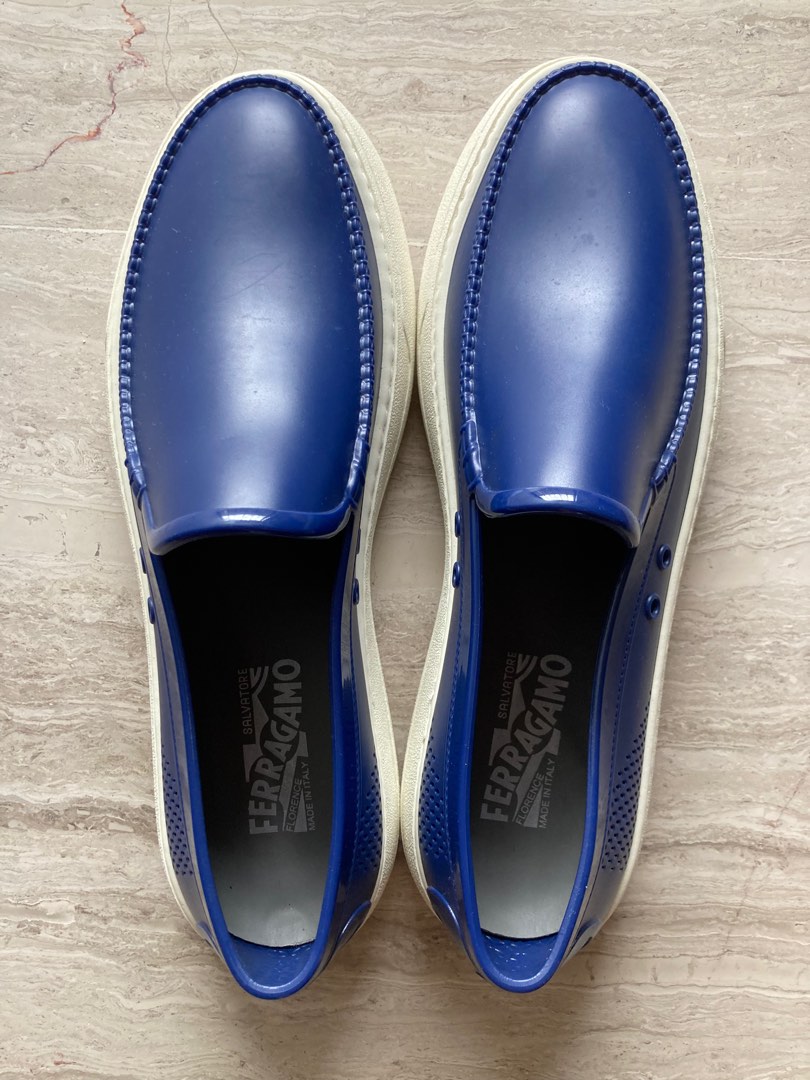 Salvatore Ferragamo Fury Slip On Sneaker Jet Blue Men s Fashion