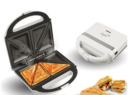 Double-sided Heating Electric Sandwich maker with Non-stick coating plate  (PPT353)