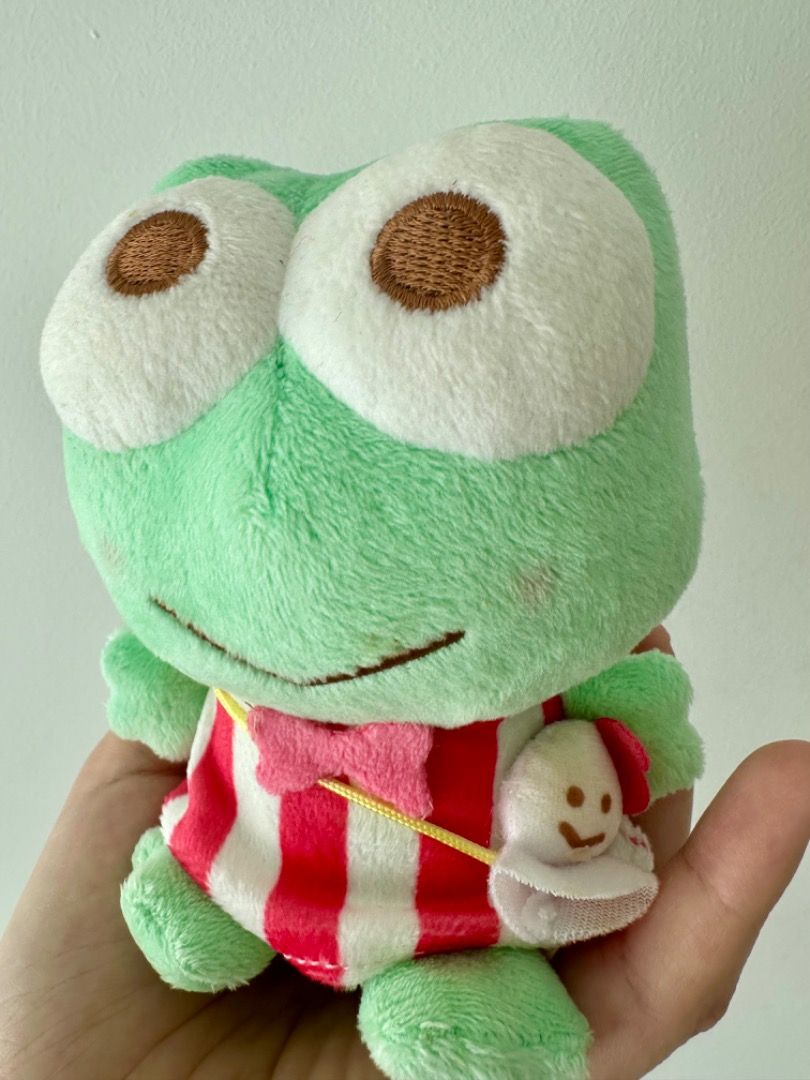 Sanrio frog keroppi 🐸 plush plushie soft toy, Hobbies & Toys
