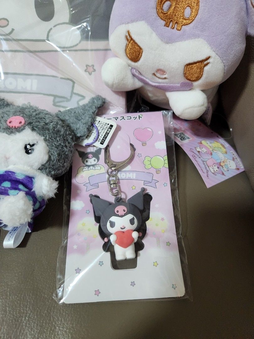 Sanrio Kuromi Assorted Items Plush, keychains, bag, Hobbies & Toys