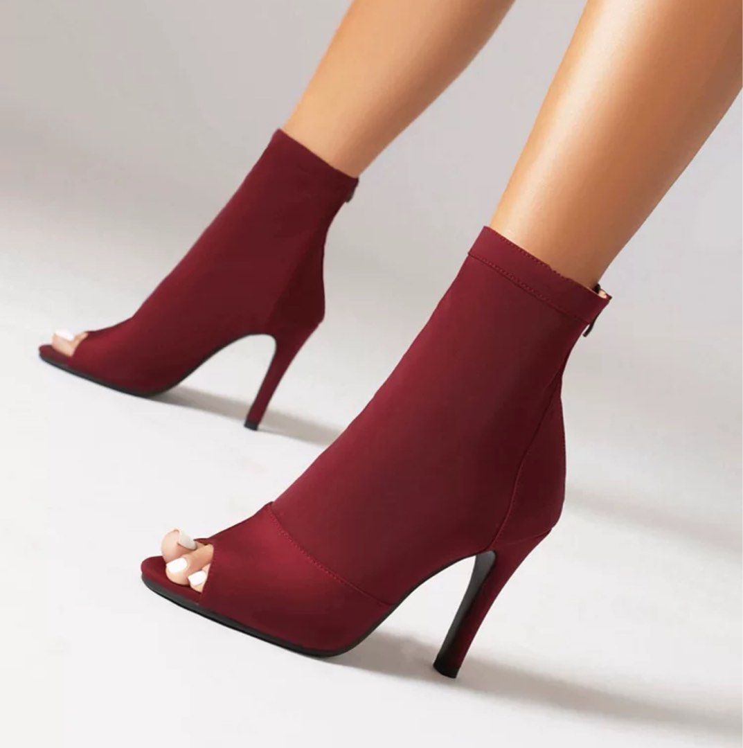 Sexy red maroon heels brand new Women s Fashion Footwear