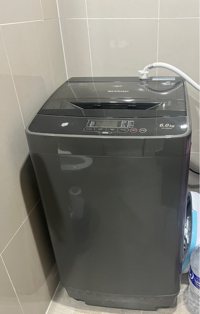 Sharp automatic washing machine 6.0kg, TV & Home Appliances, Washing