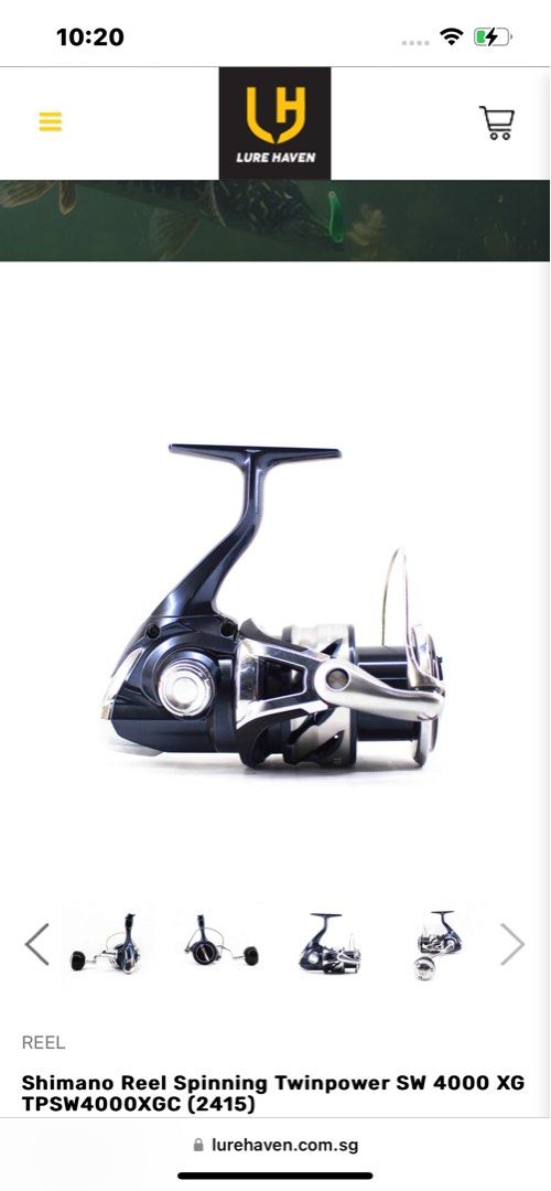 Shimano Reel Spinning Twinpower SW 4000 XG TPSW4000XGC, Sports