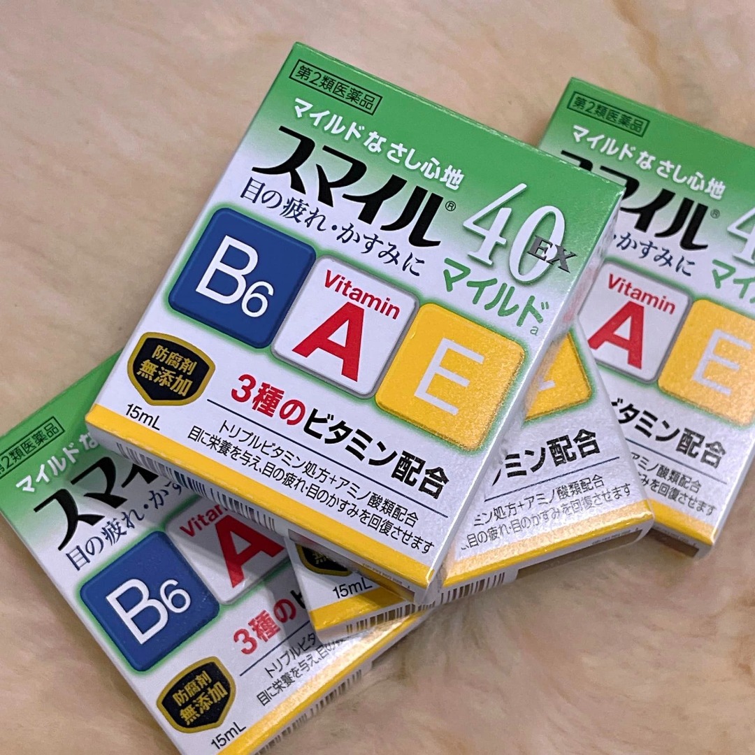 SMILE 40EX Mild A With Vitamin A, E and B6 Eye Drop Made in Japan 15ml