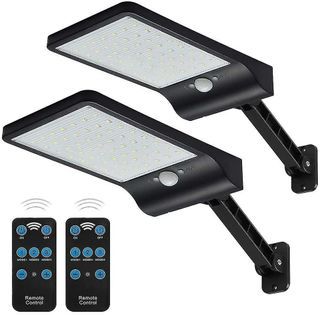Solar Wall Lamp, Outdoor Garden Lights for Swimming Pools, Patios, Decks, Courtyard, Driveways, Stairs, Exterior Walls (2 Packs)