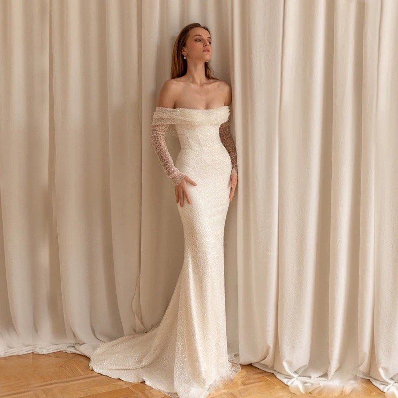 Cheap sparkly deals wedding dresses