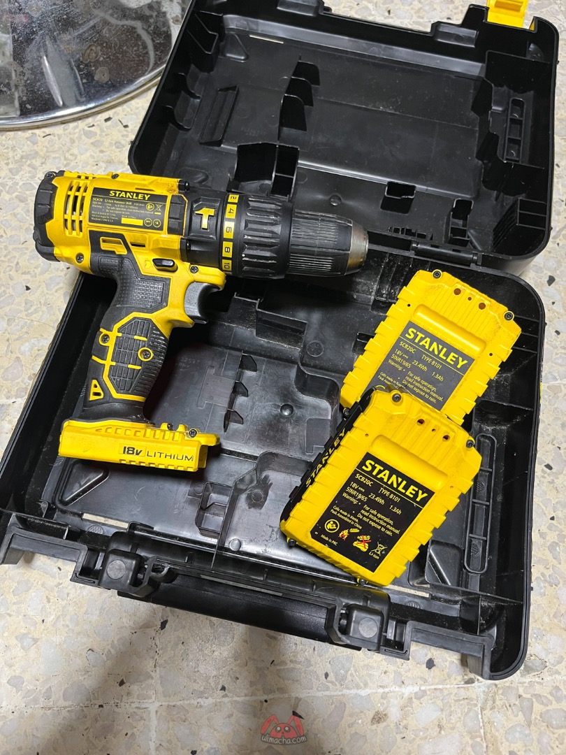 Stanley 18V Li Ion Hammer Drill SCH20C2K Furniture Home Living