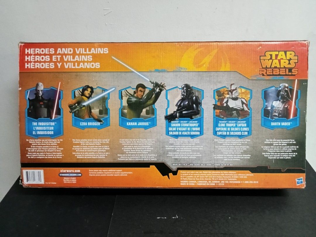 Star Wars Rebels Action figures (Category: Figurines & Statues) located in Manila. Submitted by shogun1975 (Listing ID 1268741150, Image 2). Description: Star wars Rebels Action figures Darth vader Kanan Jarrus Storm trooper Ezra Bridger.