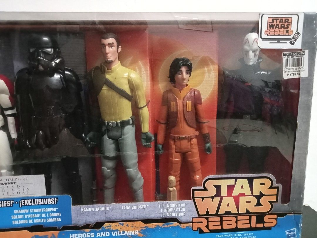 Star Wars Rebels Action figures (Category: Figurines & Statues) located in Manila. Submitted by shogun1975 (Listing ID 1268741150, Image 3). Description: Star wars Rebels Action figures Darth vader Kanan Jarrus Storm trooper Ezra Bridger.