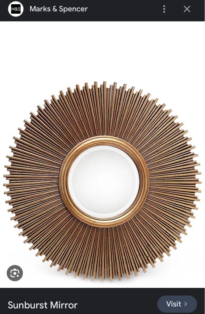 Sunburst Mirror from Marks & Spencer UK, Furniture & Home Living, Home