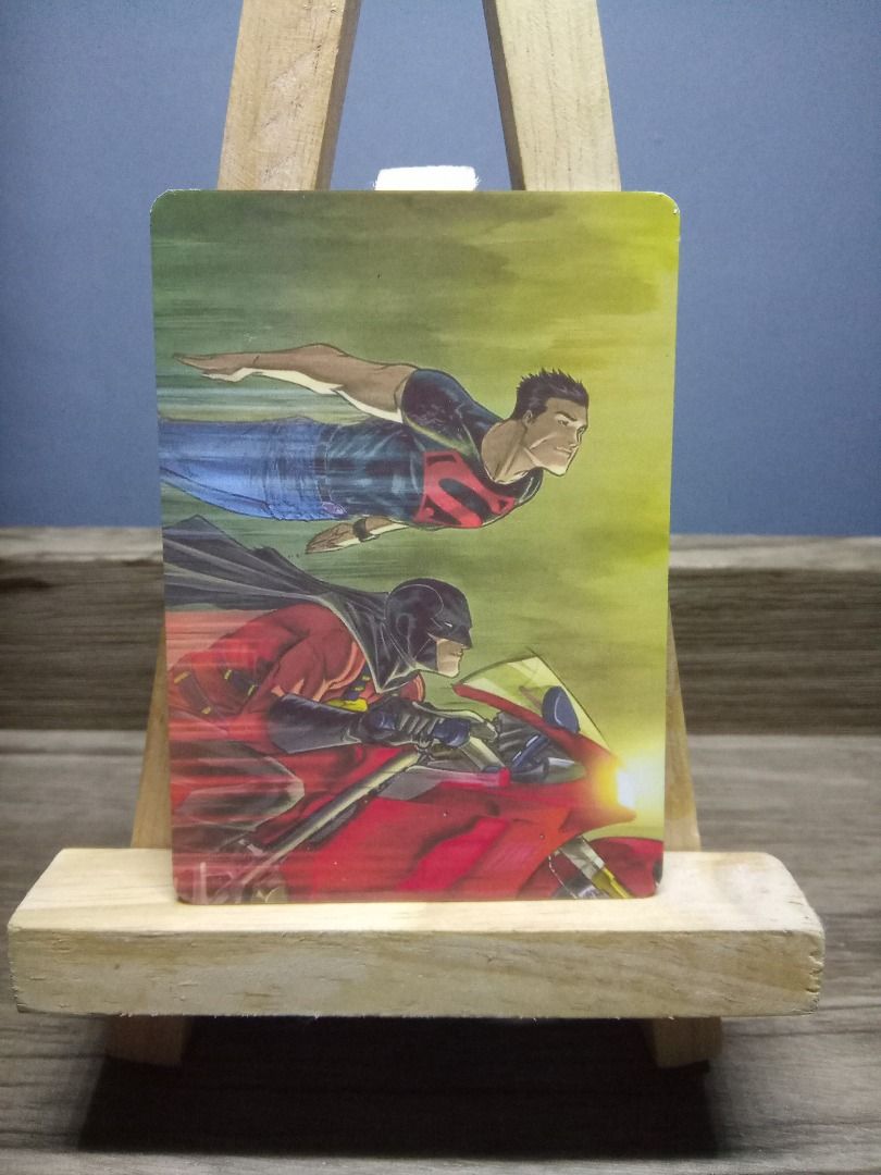 SUPERBOY AND RED ROBIN DC ART CARD - CUSTOM (Category: Raw Singles) located in Mandaluyong City. Submitted by neko.neko21 (Listing ID 1268839670, Image 1). Description: SIZE : 3.5 x 2.5 FORMAT : Custom-made art card REMARK : - Same scale to a Standard Western Trading Card - Thickness = 350 Microns - Back to back print. - Smooth front texture. - Matte back texture. - Non-cardboard medium. - Hi-res and clear images. PAYMENT METHOD - BDO - BANK OF C