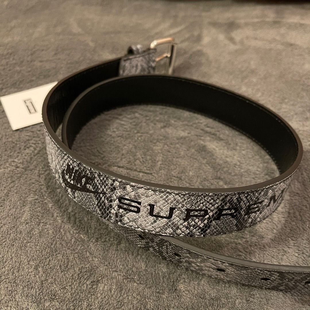 Supreme 😎Supreme SS21 Nike® Snakeskin Belt 蛇紋聯名款針扣皮帶男女