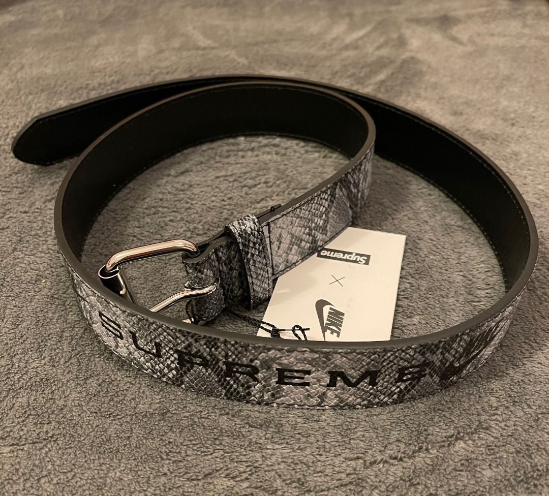 Supreme 😎Supreme SS21 Nike® Snakeskin Belt 蛇紋聯名款針扣皮帶男女