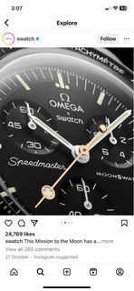 Swatch X Omega Speedmaster Moonshine Gold Lollipop Moonswatch Tribute 1961 Speedmaster CK2998-3 FAP