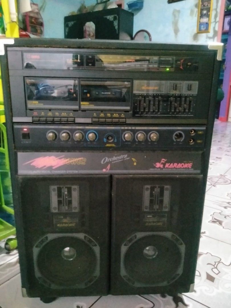 Tape deck TENS jadul antik kondisi normal semua suara mantap fungsi Aux