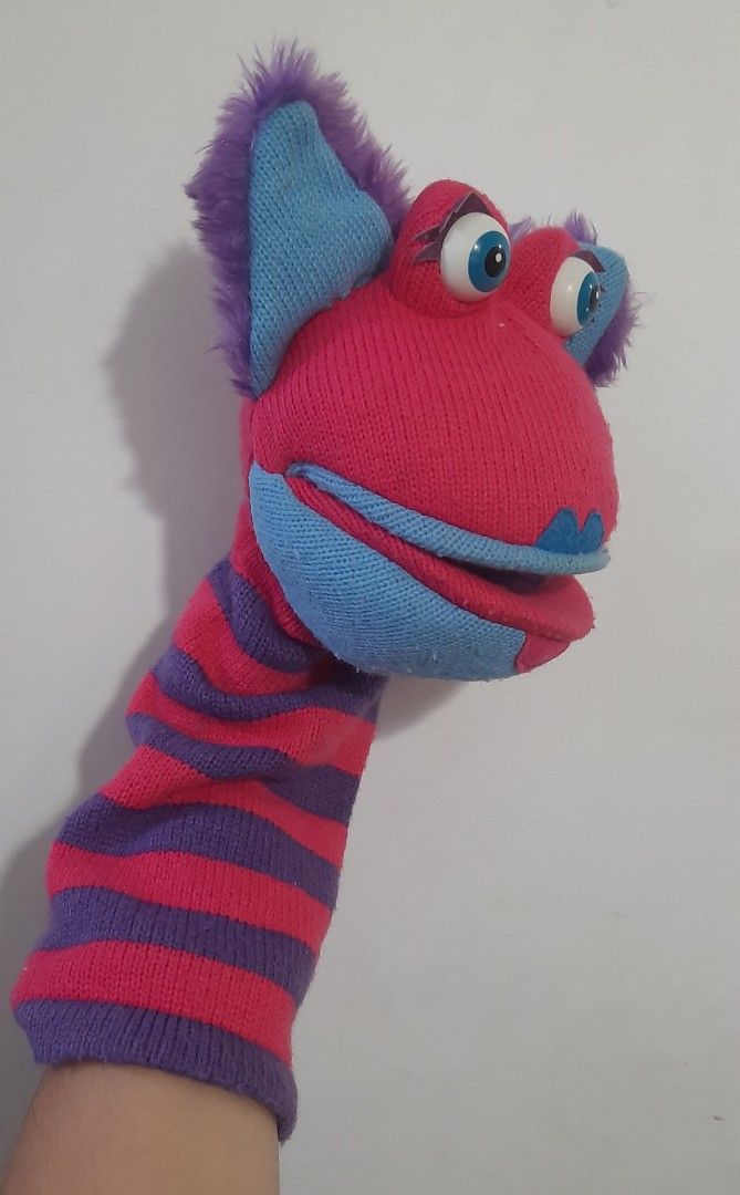  The Puppet Company - Knitted Puppets -Zap Hand Puppet [Toy], 15  inches : Toys & Games