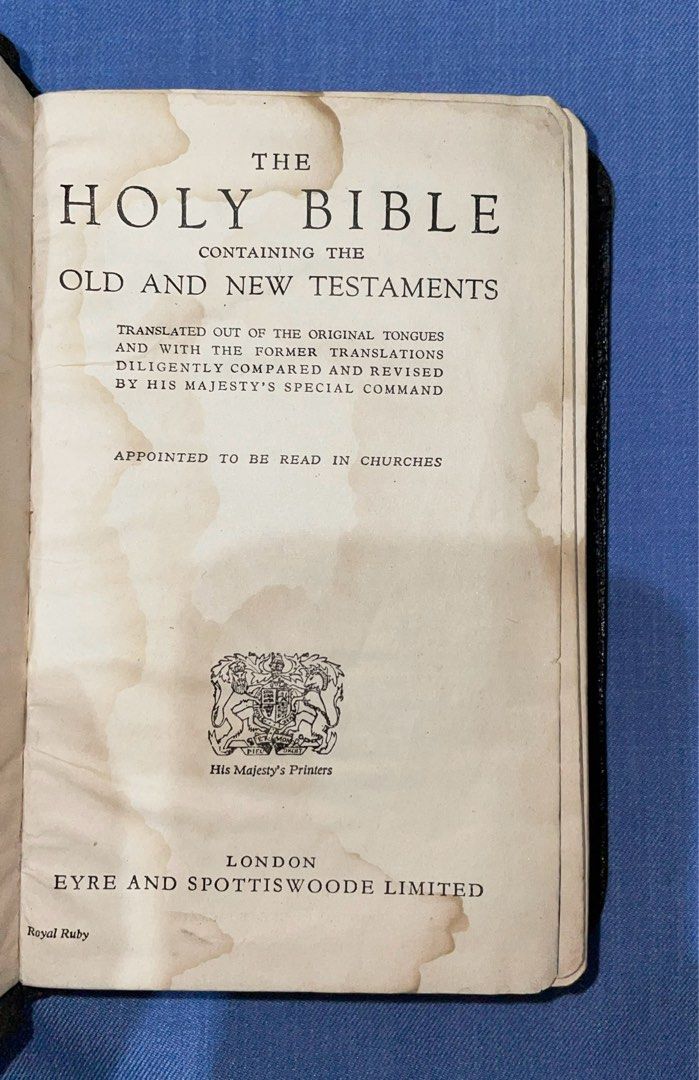 The Holy Bible Containing the Old and New Testaments (King James ...