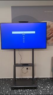 TV stand up to 65 inch live broadcast vertical horizontal portrait mounting