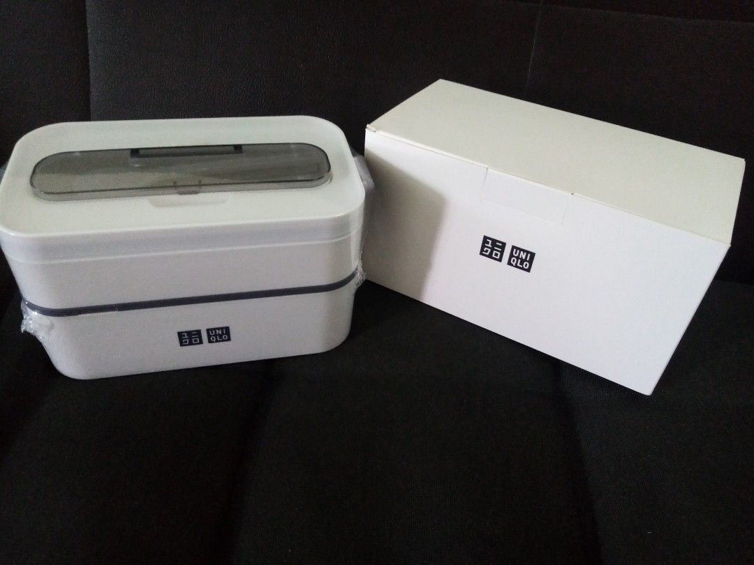Uniqlo 2 tier bento lunch box Limited edition, Furniture & Home Living
