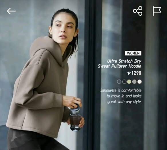 UNIQLO Ultra Stretch Dry Sweat Pullover Hoodie Women s Fashion Coats Jackets and Outerwear on Carousell