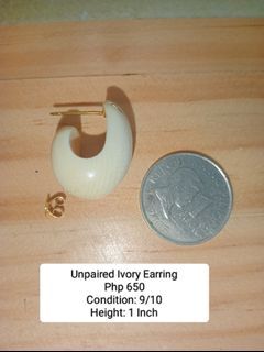 Unpaired Ivory Earring