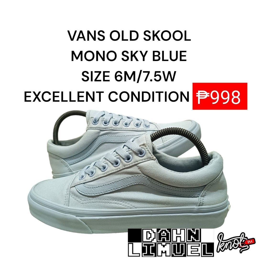 Mono sky blue vans cheap